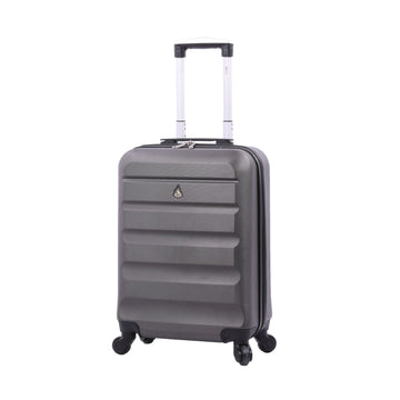 Aerolite 55x38x20cm Emirates Max Size Hard Shell Carry On Hand Cabin Luggage Suitcase 55x38x20 with 4 Wheels,Also Fits Many Other Airlines